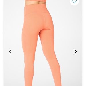 Brand new fabletics peach ribbed leggings